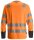 2433 Snickers AllroundWork HV LS T-shirt CL2 - 5558 arancione-grigio acciaio - L