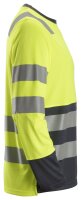 2433 Snickers AllroundWork HV LS T-Shirt CL2 - 6658 gelb-stahlgrau - M