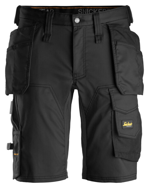 6141 Snickers AllroundWork Stretch Shorts HP - 0404 nero - 050 (taglia standard)