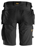 6141 Snickers AllroundWork Stretch Shorts HP - 0404 schwarz - 058 (Standardgrösse)