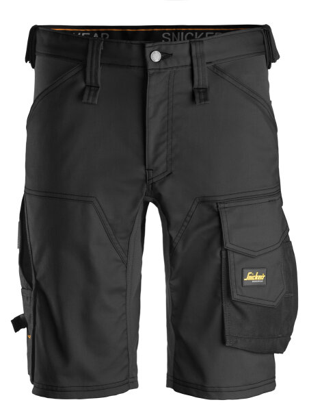 6143 Snickers AllroundWork Stretch Shorts - 0404 schwarz - 058 (Standardgrösse)