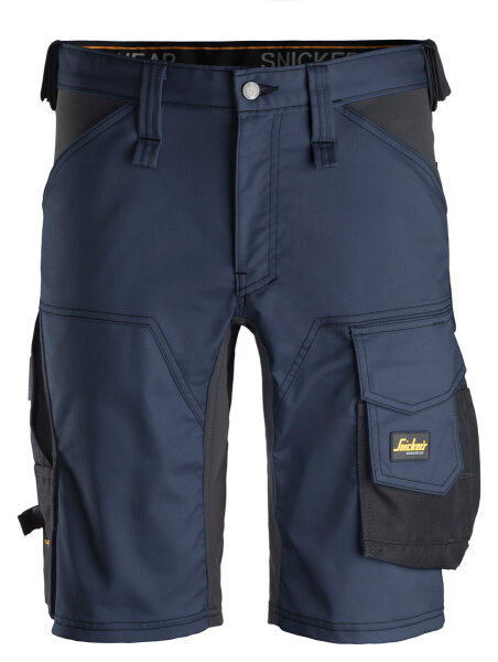 6143 Snickers AllroundWork Stretch Shorts - 9504 marineblau-schwarz - 058 (Standardgrösse)