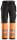6233 Pantaloni Snickers AllroundWork HV + HP CL1 - 0455 nero-arancione - 056 (taglia standard)