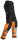 6233 Pantaloni Snickers AllroundWork HV + HP CL1 - 0455 nero-arancione - 104 (taglia corta: lunghezza gamba -6 cm)