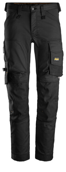 6341 Pantalon Snickers AllroundWork Stretch - 0404 noir - 120 (taille courte : longueur de jambe -6 cm)