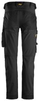 6341 Pantalon Snickers AllroundWork Stretch - 0404 noir - 120 (taille courte : longueur de jambe -6 cm)