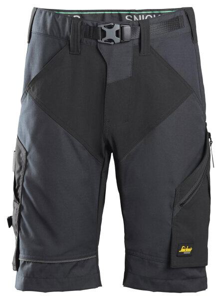 6914 Snickers FlexiWork Shorts+ - 5804 stahlgrau-schwarz - 046 (Standardgrösse)