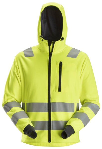 8039 Snickers AllroundWork HV FZ Hoodie CL3 - 6600 hv gelb - XXL