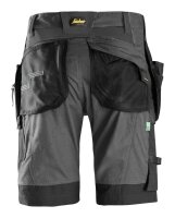 6904 Snickers FlexiWork ArbeitsShorts, mit Holstertaschen - 5804 stahlgrau-schwarz - 046 (Standardgrösse)