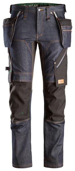 6955 Snickers FlexiWork Jeans da lavoro in denim con tasche a fondina, vestibilità slim