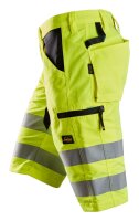 6132 Snickers LiteWork, pantaloncini ad alta visibilità+ Classe 1 - 6604 giallo-nero - 056 (taglia standard)