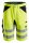 6132 Snickers LiteWork, pantaloncini ad alta visibilità+ Classe 1 - 6604 giallo-nero - 050 (taglia standard)