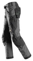6903 Pantaloni da lavoro Snickers FlexiWork - 5804 grigio acciaio-nero - 160 (taglia lunga: +6 cm di lunghezza della gamba)