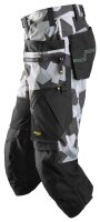 6905 Snickers FlexiWork Piratenhose, mit Holstertaschen - 8704 camuflagegrau-schwarz - 104 (Kurzgrösse: -6cm Beinlänge)