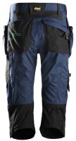 6905 Snickers FlexiWork Piratenhose, mit Holstertaschen - 9504 marineblau-schwarz - 058 (Standardgrösse)