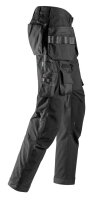 6923 Snickers FlexiWork, Bodenleger Arbeitshose+ Holstertaschen - 0404 schwarz - 052 (Standardgrösse)