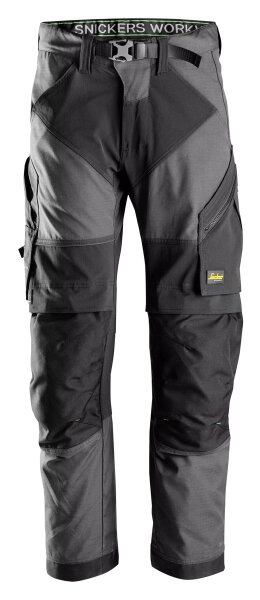 6903 Pantaloni da lavoro Snickers FlexiWork - 5804 grigio acciaio-nero - 156 (taglia lunga: +6 cm di lunghezza gamba)