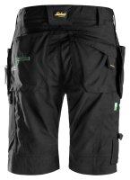6904 Snickers FlexiWork ArbeitsShorts, mit Holstertaschen - 0404 schwarz - 056 (Standardgrösse)