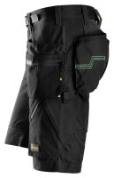 6904 Snickers FlexiWork ArbeitsShorts, mit Holstertaschen - 0404 schwarz - 056 (Standardgrösse)