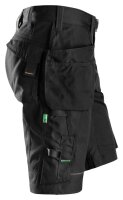 6904 Snickers FlexiWork ArbeitsShorts, mit Holstertaschen - 0404 schwarz - 056 (Standardgrösse)