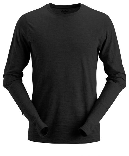 2427 Snickers AllroundWork Wolle-langarm T-Shirt