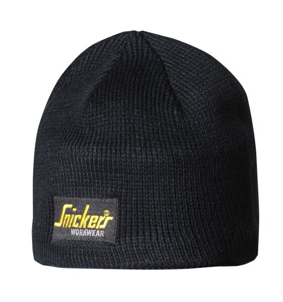 9084 Bonnet Snickers Logo - 0400 noir - taille unique