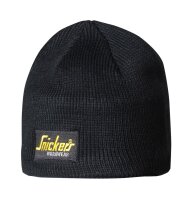 9084 Snickers Logo Beanie Mütze - 0400 schwarz -...