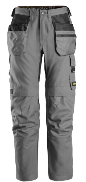 6224 Pantaloni da lavoro Snickers AllroundWork Canvas+ con tasche a fondina, vestibilità regolare