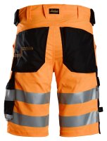 6136 Snickers HighVis Stretch Shorts CL1, Slim Fit