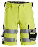 6136 Snickers HighVis Stretch Shorts CL1, Slim Fit