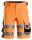 6136 Snickers HighVis Stretch Shorts CL1, Slim Fit
