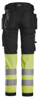 6234 Snickers HighVis stretch Hose+ HP CL1, Slim Fit