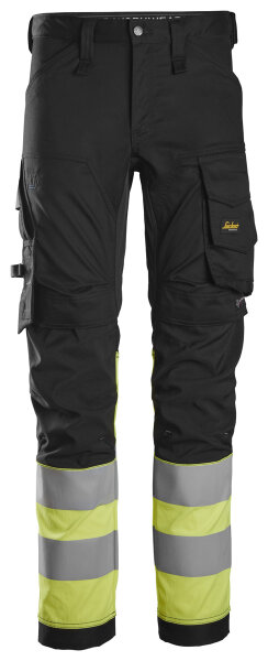 6334 Pantalon Snickers HighVis stretch CL1, coupe classique