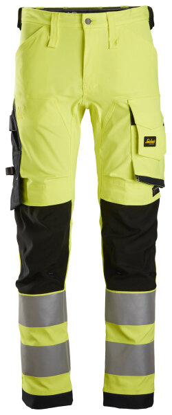 6343 Pantaloni elasticizzati Snickers HighVis CL2, Regular Fit
