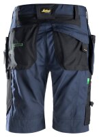 6904 Short de travail Snickers FlexiWork, avec poches holster - 9504 bleu marine-noir - 050 (taille standard)