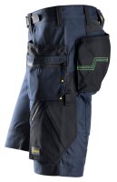 6904 Short de travail Snickers FlexiWork, avec poches holster - 9504 bleu marine-noir - 050 (taille standard)