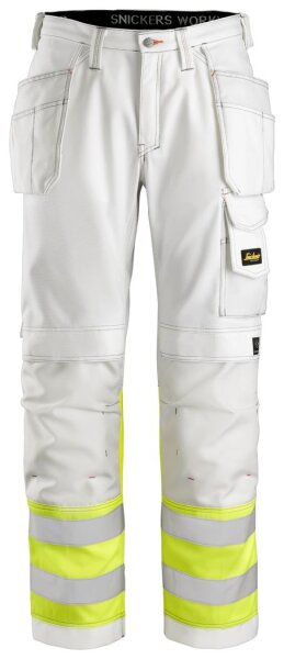 3234 Snickers High Vis Malerhose, Klasse 1, Loose Fit