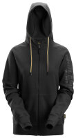2877 Felpa con cappuccio e zip da donna Snickers con logo
