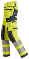 6268 Snickers ProtecWork Stretch Hose mit Holstertaschen High-Vis Klasse 2, Loose Fit