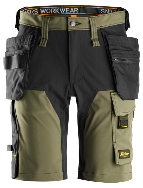 6175 Snickers AllroundWork 4-Wege-Stretch-Shorts mit Holstertaschen, Regular Fit