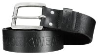9034 Snickers Workwear Leder Gürtel - 0400 schwarz -...