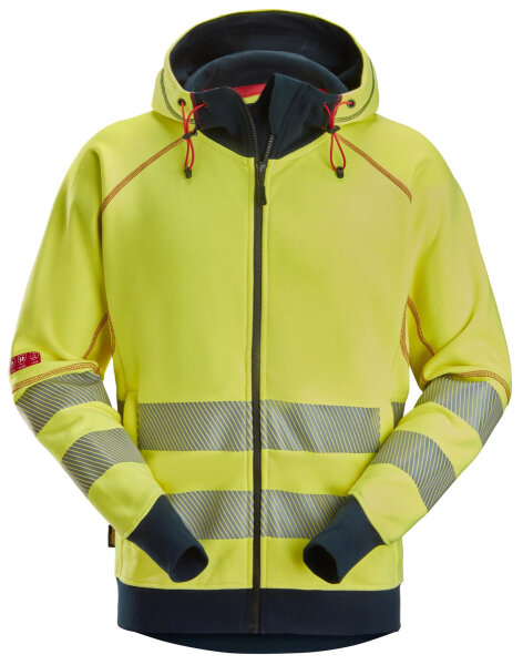 2866 Snickers ProtecWork Arc Full Zip Hoodie Hohe Sichtbarkeit Klasse 3