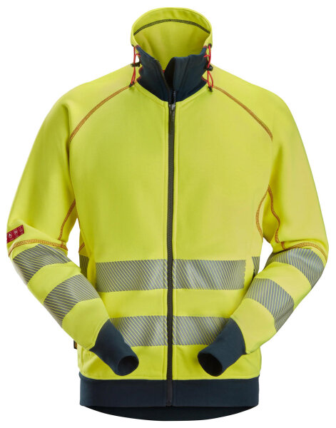 2868 Snickers ProtecWork Arc Full Zip Sweater Hohe Sichtbarkeit Klasse 3