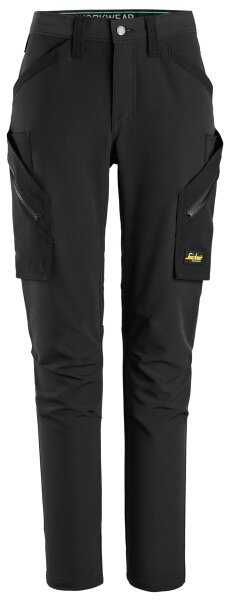 6877 Pantaloni elasticizzati Snickers FlexiWork senza tasche sulle ginocchia per donna