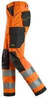 6338 Snickers High-Vis-Arbeitshose Warnschutzklasse 2