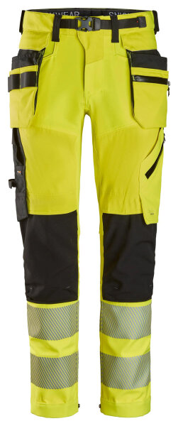 6930 Snickers High-Vis-Arbeitshose mit abnehmbaren Holstertaschen Warnschutzklasse 2