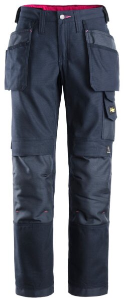 3714 Snickers Damen Bundhose mit Holstertaschen, Canvas+, Loose Fit
