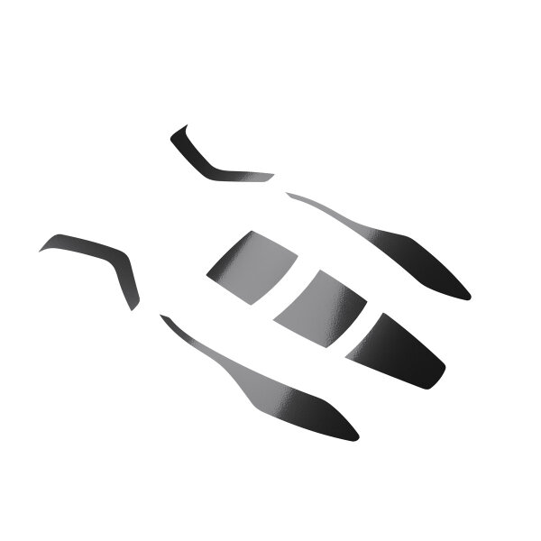 Reflektor Set Schwarz für Profi-Schutzhelm Hellberg Sector (11301-501)