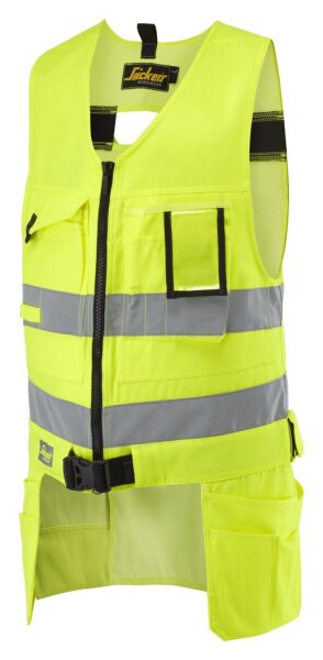4233 Gilet de travail haute visibilité Snickers pour artisans, classe 2