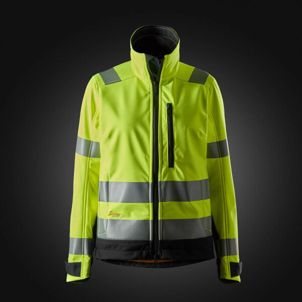 1237 Snickers AllroundWork, Softshell-Arbeitsjacke für Damen, Warnschutzklasse 2/3